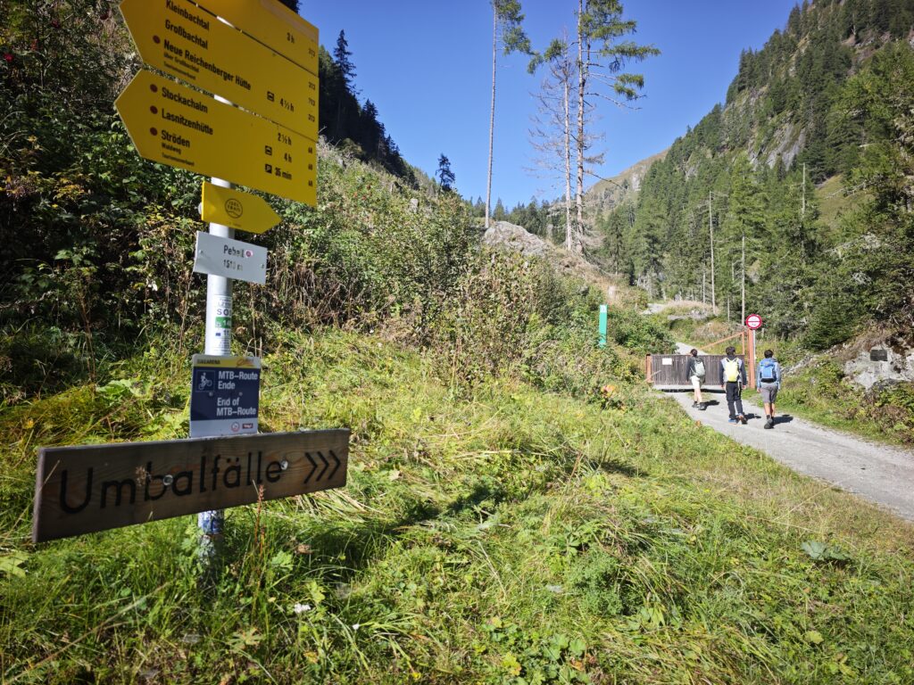 Umbalfälle wandern
